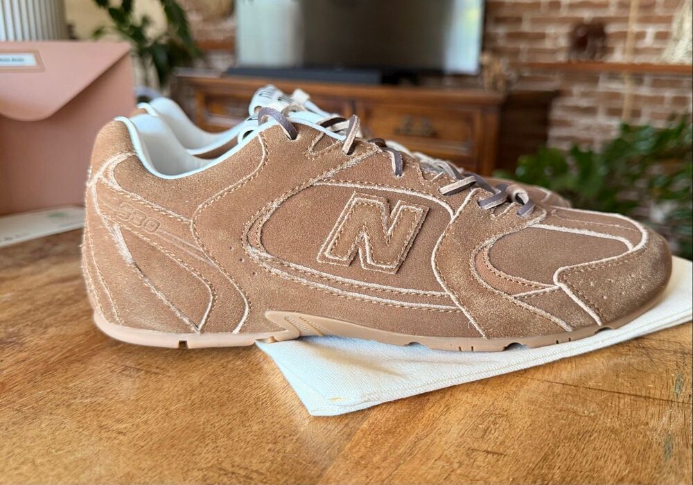 Luxury Brown Suede Sneakers Genuine Leather Unisex Designer Style EU 39